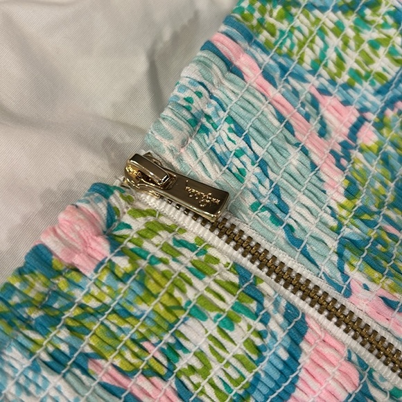 Lilly Pulitzer Mercede Stretch Dress in Urchin Pink Vitamin Sea Smocked - Picture 8 of 16